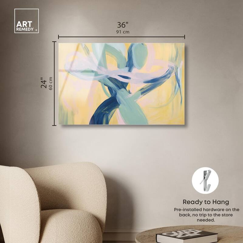 Entangled Embrace II Acrylic by Art Remedy, Ready to Hang