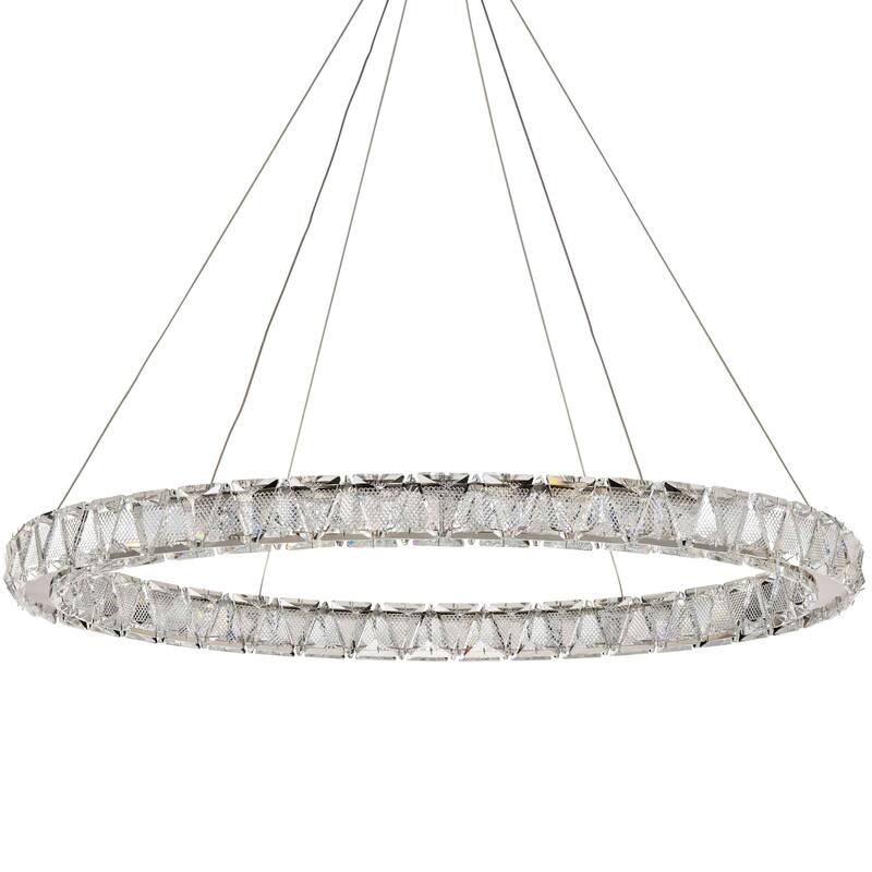Nuvo Lighting 62/2442 Asher 36" Wide Suspension LED Pendant - Polished Nickel
