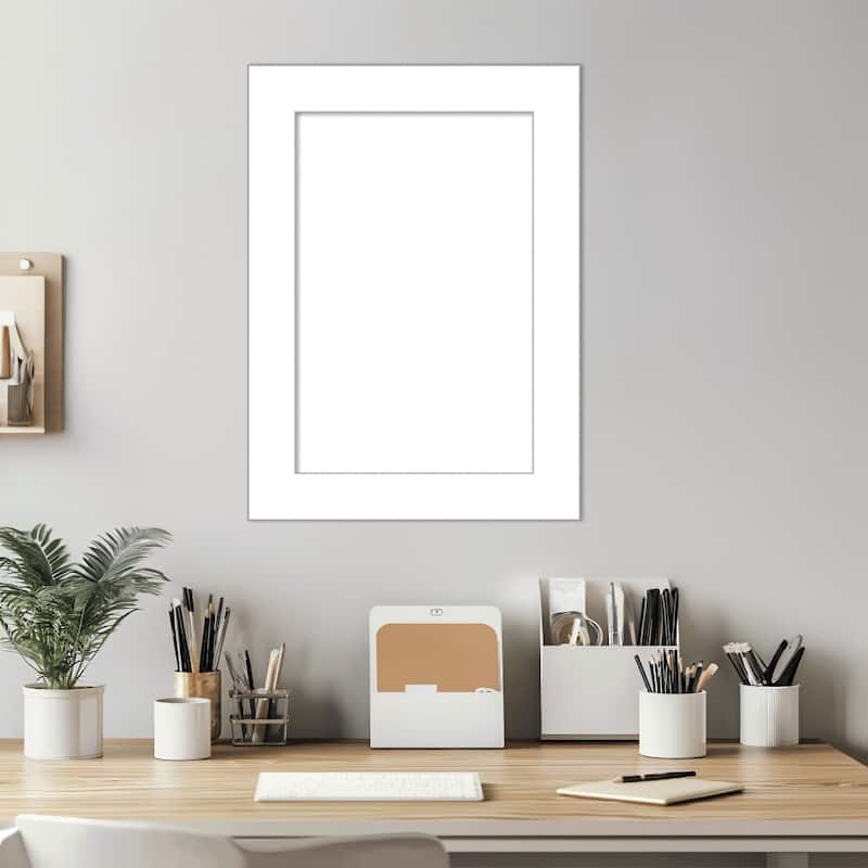 Amanti Art Wedge White Framed Dry Erase Magnetic Board