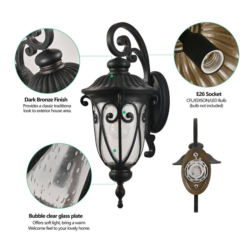 23" Classic Outdoor Wall Lantern