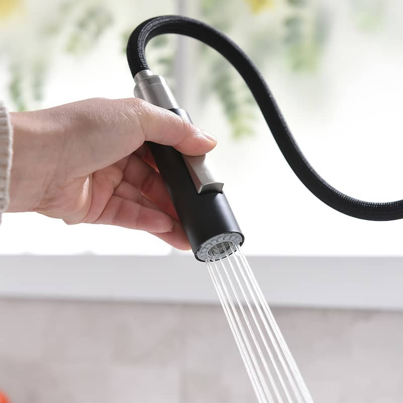 Touchless Kitchen Faucet with Pull Down Sprayer with Deck Plate