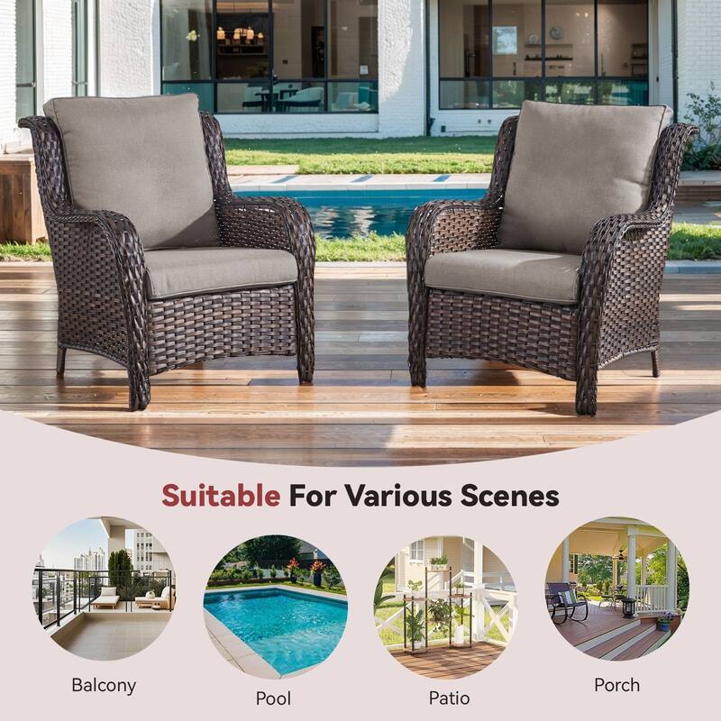 Gymojoy Pillow and Cushion Set Deep Seat Indoor/Outdoor - 25" x 22" x 4"