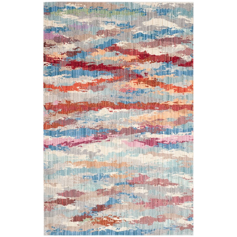 SAFAVIEH Valencia Gracie Distressed Vintage Boho Oriental Polyester Rug