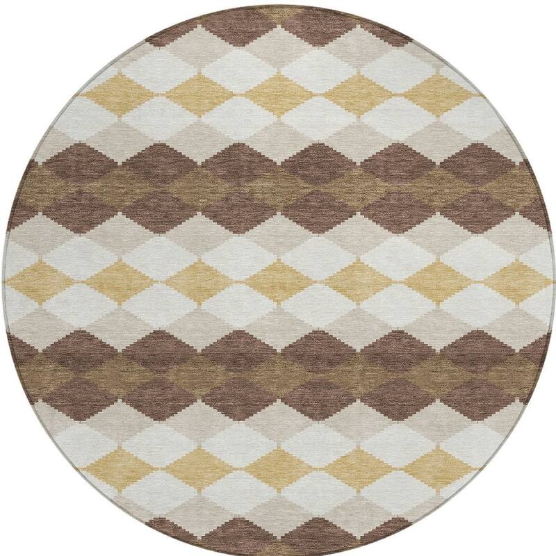 HomeRoots Geometric Transitional Rectangle Outdoor Rug