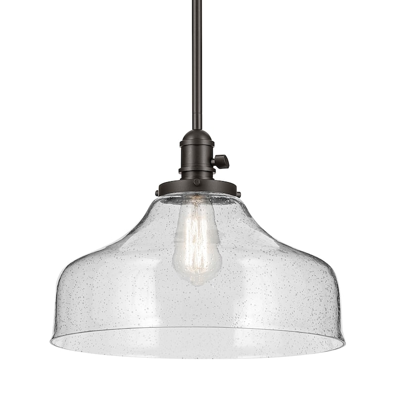 Kichler Lighting Avery 1-Light Pendant Light with Seeded Glass