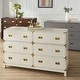 preview thumbnail 1 of 22, Kedric 6-Drawer Gold Accent Dresser by iNSPIRE Q Bold