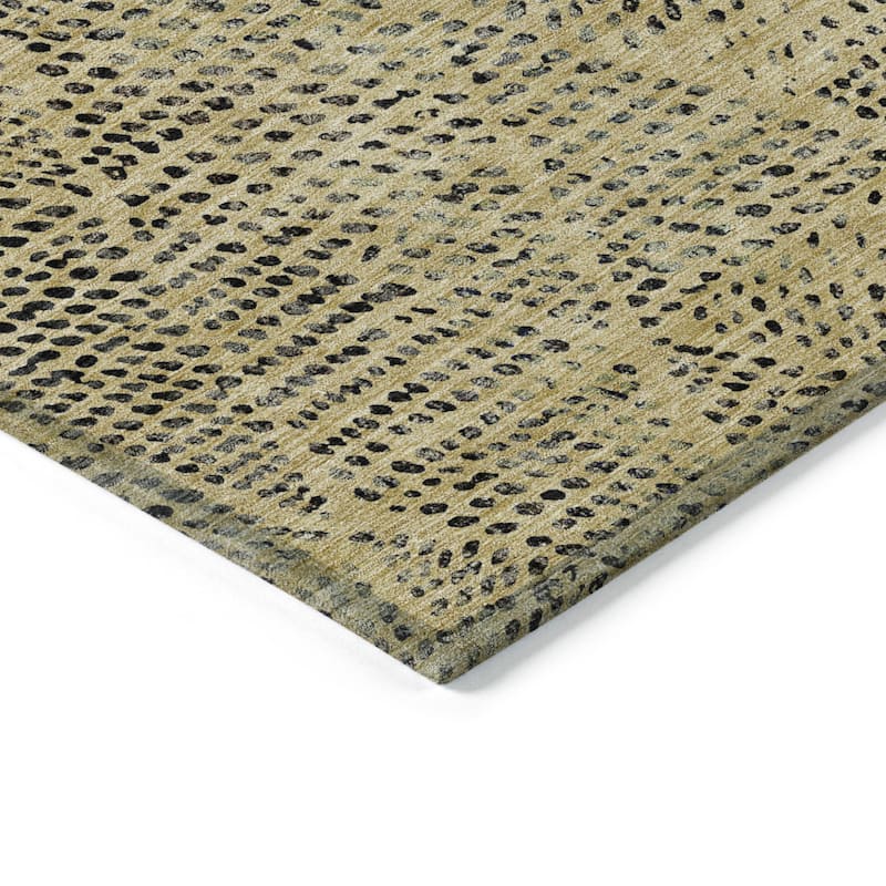 HomeRoots Geometric Transitional Rectangle Outdoor Rug