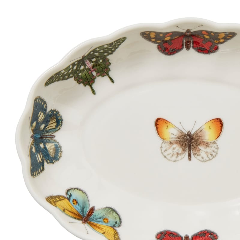 Portmeirion Botanic Garden Harmony Accents Oval Fluted Dish - 6 in