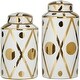 preview thumbnail 4 of 26, Ceramic Modern Abstract Decorative Jars (Set of 2)