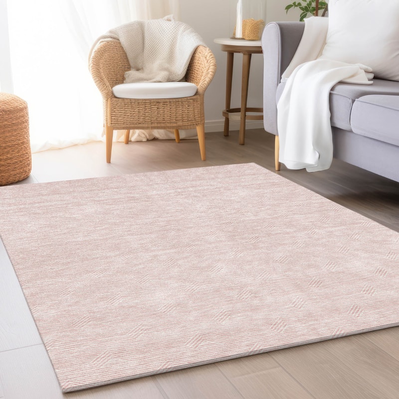 Premium Washable Super Soft Modern Arrow Mayfield Rug - Pink - 8' x 10'