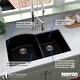 preview thumbnail 63 of 64, Karran Undermount Quartz 32 in. 60/40 Double Bowl Kitchen Sink Kit