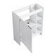 preview thumbnail 9 of 26, Malwee 28" FreeStanding Bathroom Vanity with Sink, Small Floor Stand Bathroom Vanity with Ceramic Sink and Soft Close Door