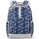 preview thumbnail 1 of 3, Space Backpack for Boys Backpack Elementary School Backpack Kids 17 inch Kindergarten Backpack for Boys, Blue Space Blue-green