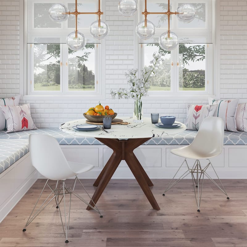 Elysian - 50" Round Faux Marble Dining Table