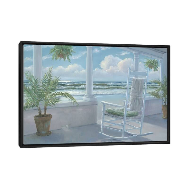 iCanvas "Coastal Porch I" by Georgia Janisse Framed Canvas Print - Black - 32x48