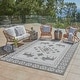 preview thumbnail 1 of 7, Gertmenian Paseo Yoder Grey Rustic Tribal Moose Indoor/ Outdoor Area Rug