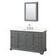 Option Dark Gray / Giotto Quartz Top / Polished Chrome