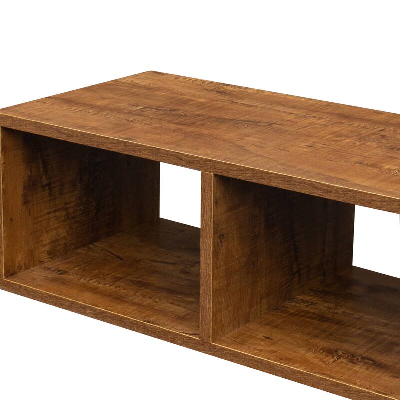 Double L-Shaped TV Stand Entertainment Center,Display Shelf