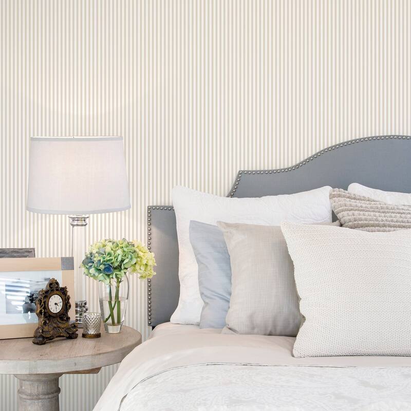 Galerie Wallcoverings Miniatures 3 Collection Shirt Stripe Matte Finish Vinyl on Non-woven Wallpaper Roll