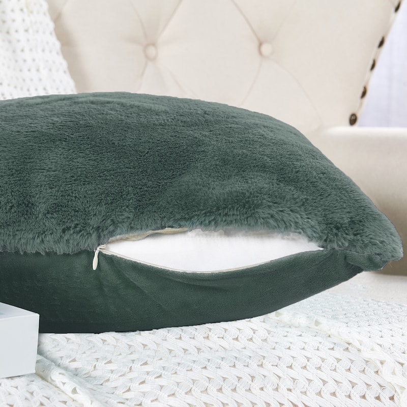 Home Soft Things FoxFauxFur Pillow Shell Set 2pcs 20"X20"