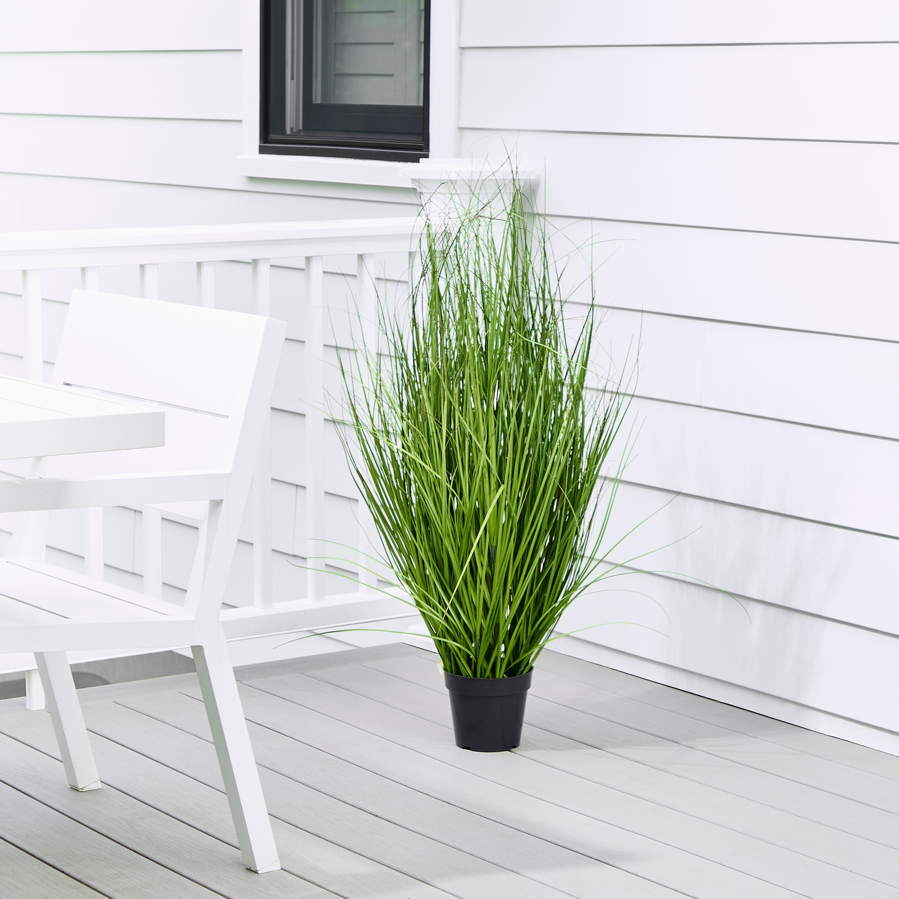 48" UV Potted Fountain Grass