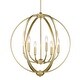 preview thumbnail 3 of 10, Golden Lighting Colson 6 Light 26" Wide Taper Candle Style Chandelier