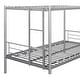 preview thumbnail 6 of 13, Durable Metal Twin Over Twin Bunk Bed with Anti-Noise Design