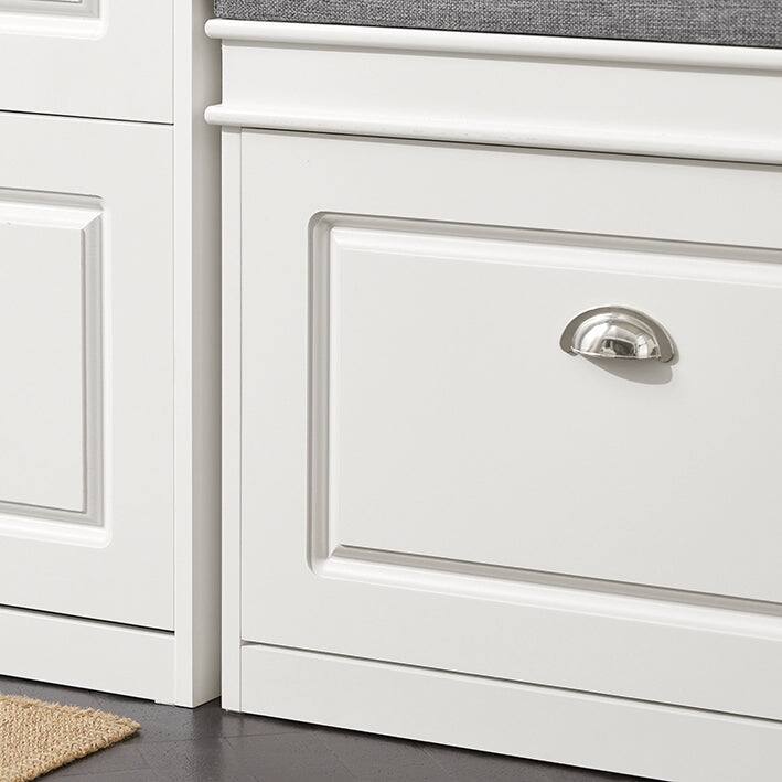 SoBuy FSR82-L-W, Hallway Shoe Bench Storage Cabinet With Flip-Drawer