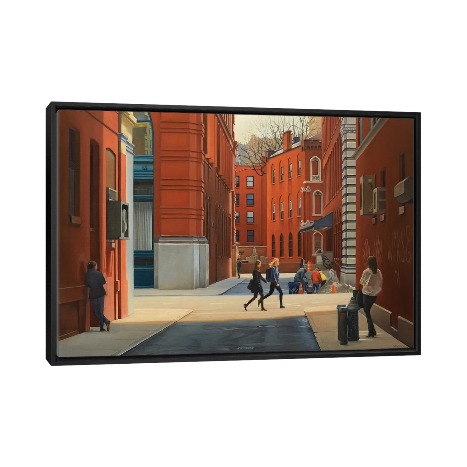 iCanvas "On Jersey Street" by Nick Savides Framed