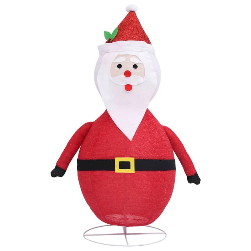 Santa Claus Figurine Christmas Decoration, USB, LED, Red White 24 Inch - Red, White,Black