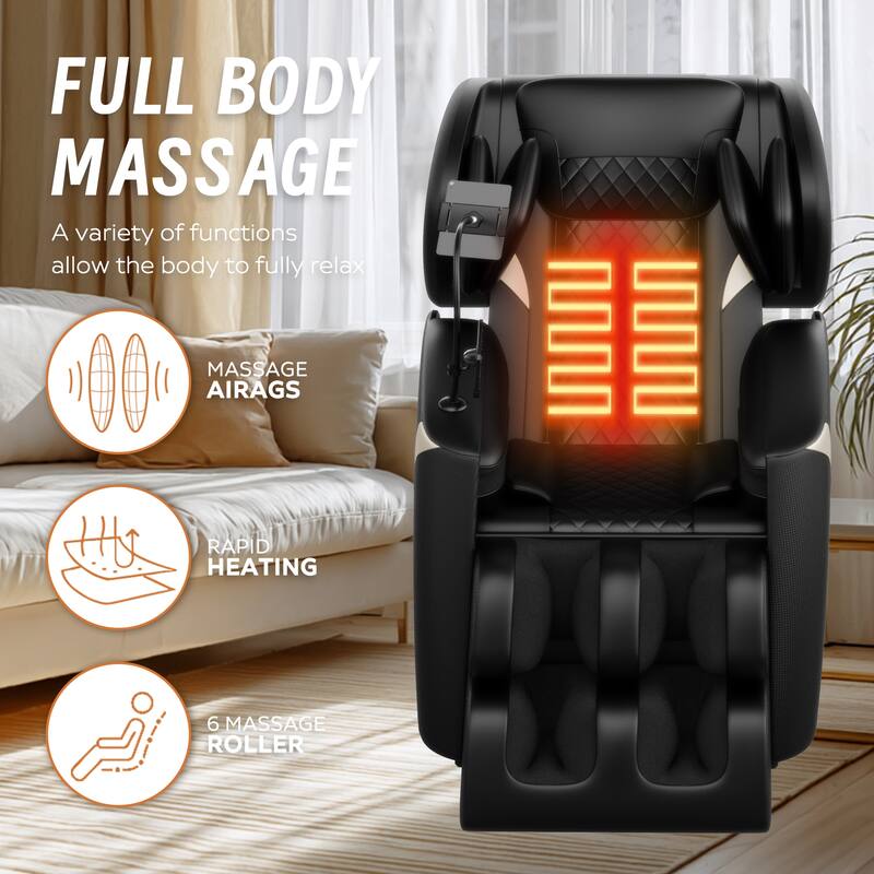 Massage Chair Recliner with Zero Gravity with Full Body Air Pressure