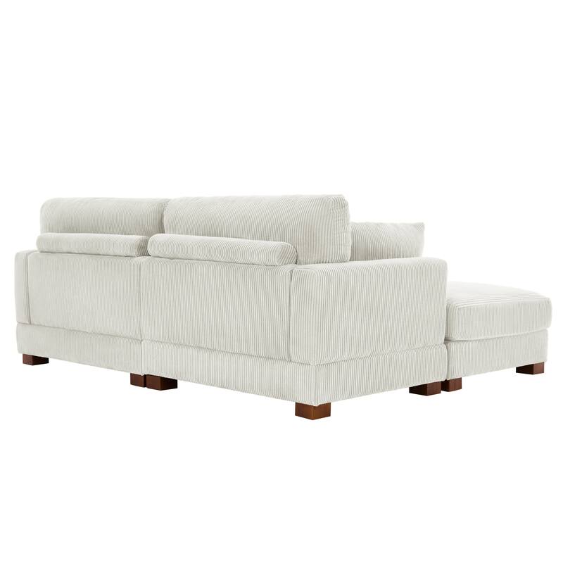 88" Convertible Larger Couch Modular Sectional Sofa Set