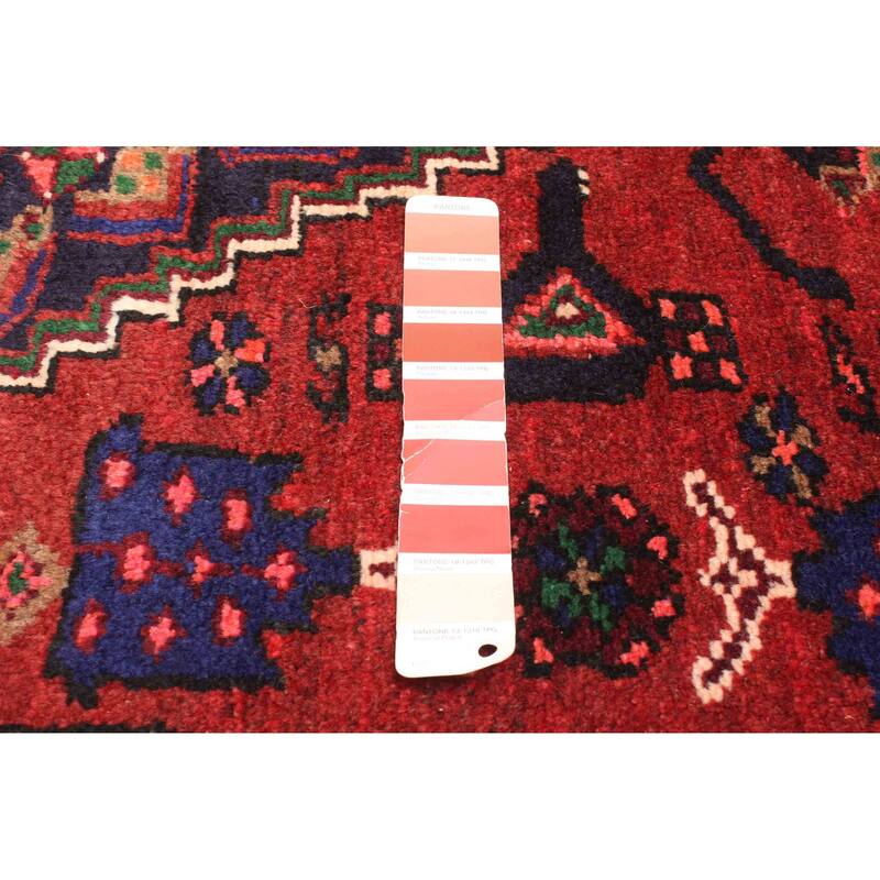 ECARPETGALLERY Hand-knotted Andelz Dark Red Wool Rug - 4'1 x 6'11