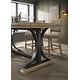 preview thumbnail 4 of 12, Roundhill Furniture Birmingham 7-piece Driftwood Finish Table with Nail Head Chairs Counter Height Dining Set