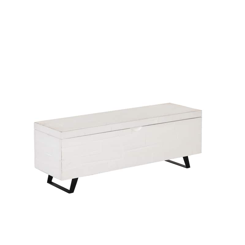 Broadmore 46-inch Acacia Wood Storage Bench