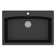 preview thumbnail 56 of 62, Karran Drop-In Quartz Single Bowl Kitchen Sink