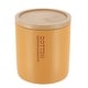 preview thumbnail 5 of 63, Sleek Cotton Pad Holder - Polyresin Bathroom Storage Container with Bamboo Lid - 4 L x 4 W x 4.6H