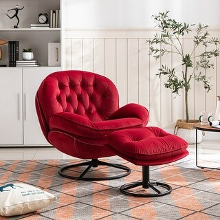 Red velvet egg executive chair Clearance