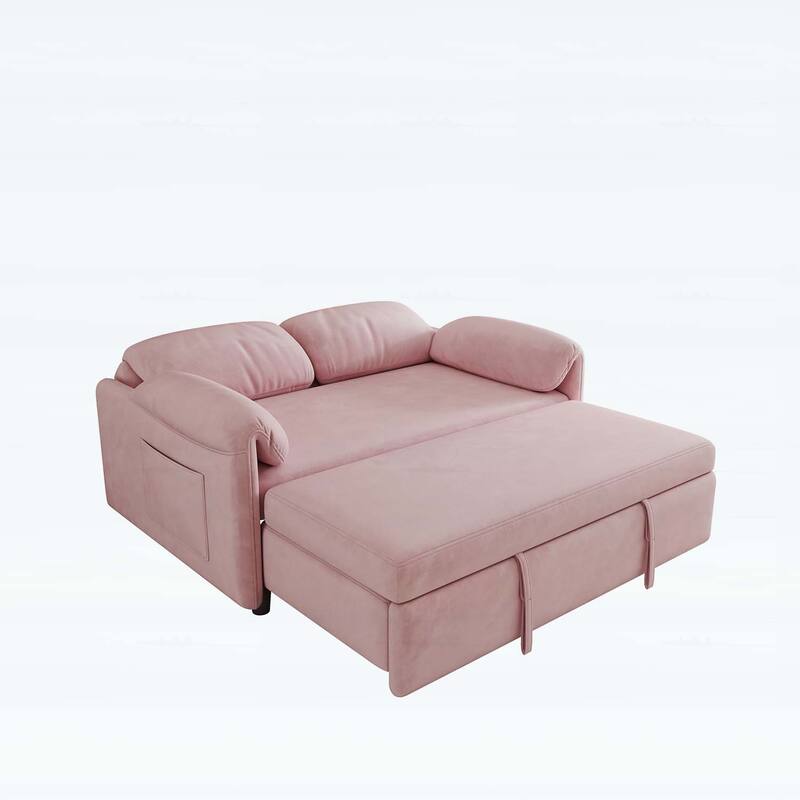 Sofa Centric Design: 54-Inch Sofa Bed with Dual Purpose - A Stylish Retractable Bed for Your Living Room
