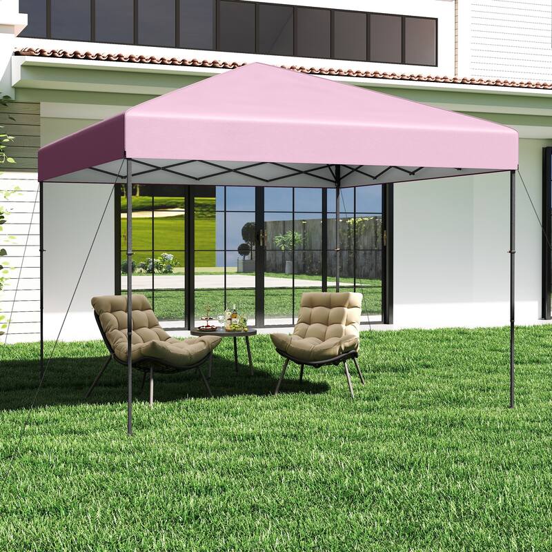 Gymax 10 X 10 FT Pop up Canopy Tent w/ Portable Carrying Bag 8 Stakes