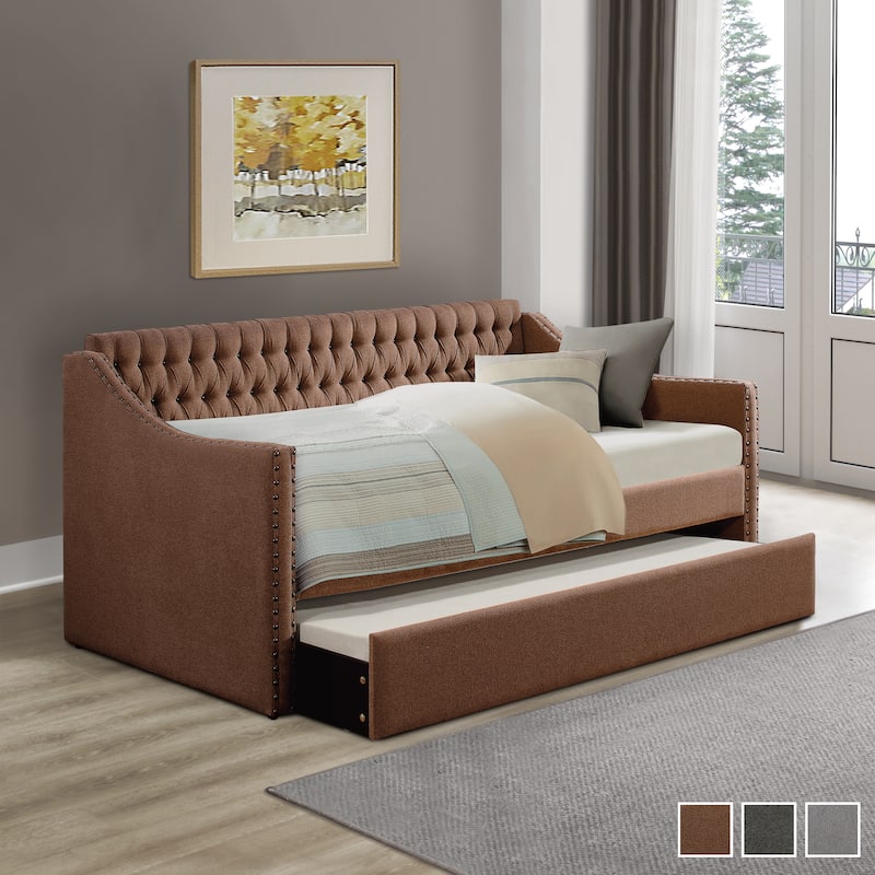 Emile Upholstered Daybed with Trundle