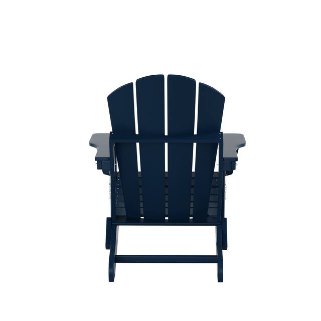 Laguna Folding Poly Eco-Friendly All Weather Outdoor Adirondack Chair