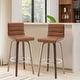 preview thumbnail 114 of 198, 26"/29" Faux Leather Swivel Bar/Counter Stools, Set of 2/3 Set of 2 - Saddle Brown - Bar Height