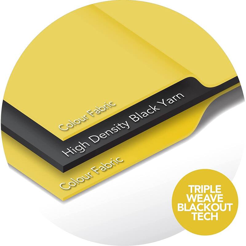 Deconovo Colorful Blackout Gold Honeycomb Curtains 42 Width(2 Panel)