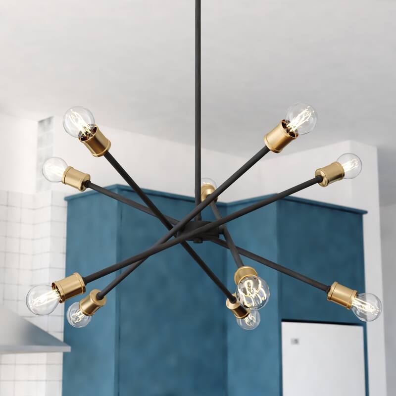 Vaxcel Lighting H0301 10 Light 35" Wide Sputnik Chandelier