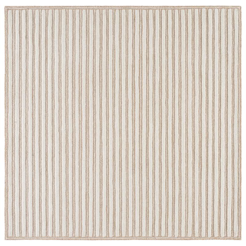 Martha Stewart Hand-Tufted Mirac Wool Rug - Beige/Ivory - 6' Square