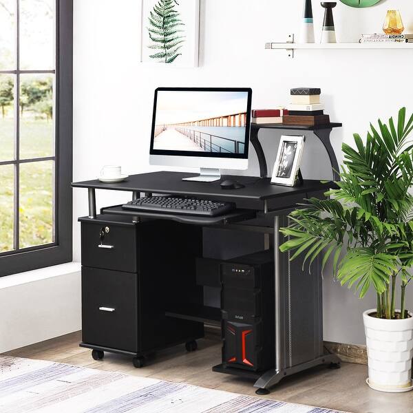Shop Costway Computer Desk Pc Laptop Table Workstation Home Office