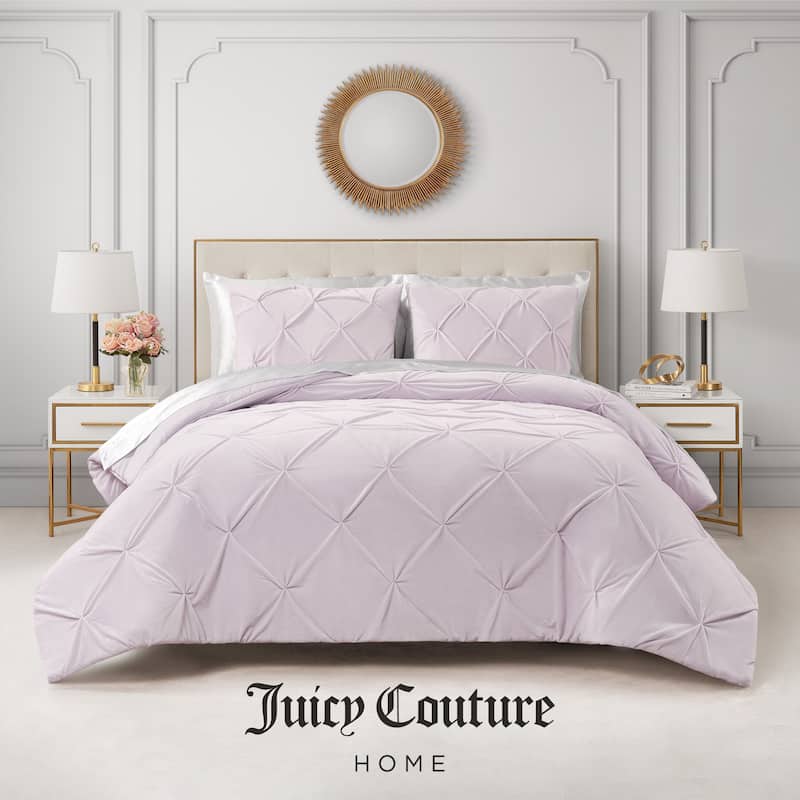 Juicy Couture Kiss Pleat Plush Comforter Sets