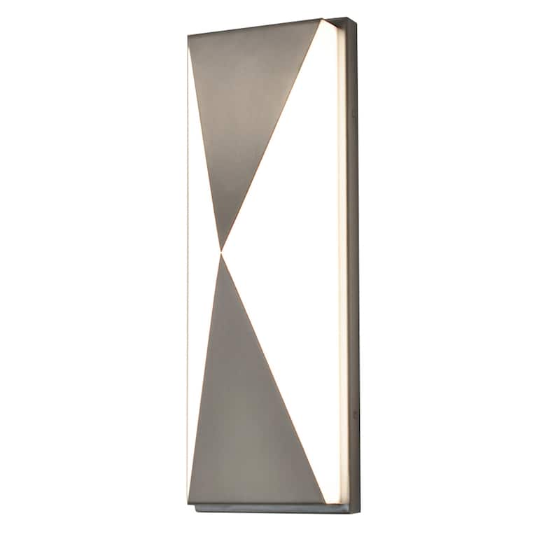 Novara 1-light ADA Satin Nickel LED Wall Sconce, White Acrylic Shade