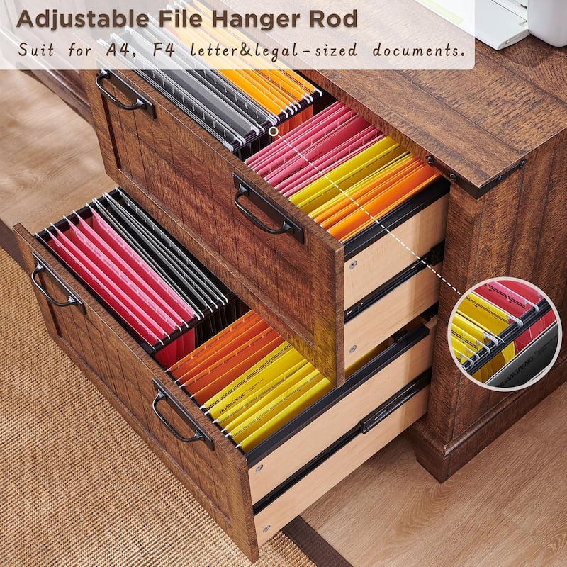 Farmhouse File Cabinet, Wood Filing Cabinets, Office Storage Cabinet